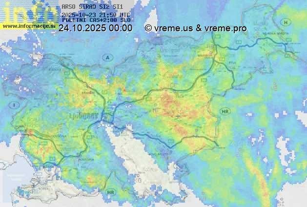 Radarska karta padavin