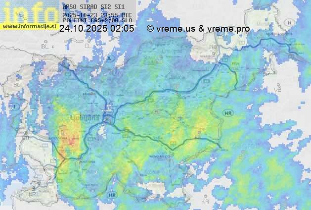 Radarska karta padavin