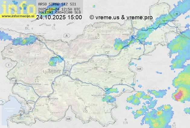 Radarska karta padavin
