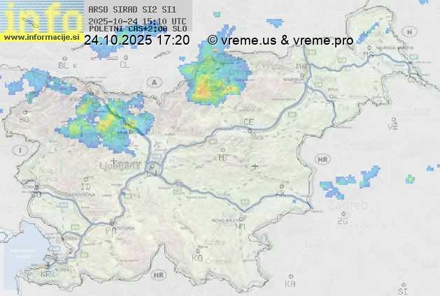 Radarska karta padavin