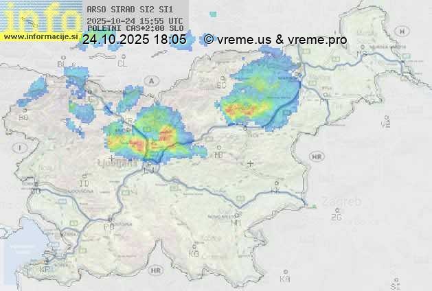Radarska karta padavin