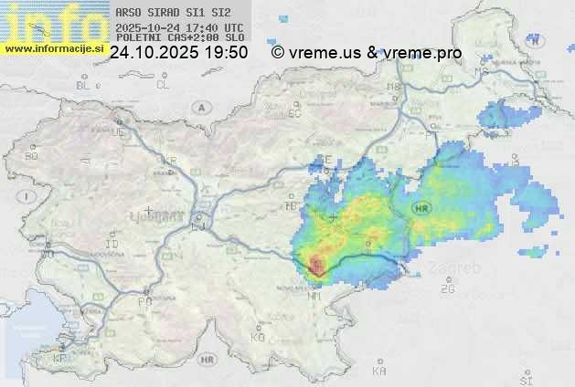 Radarska karta padavin