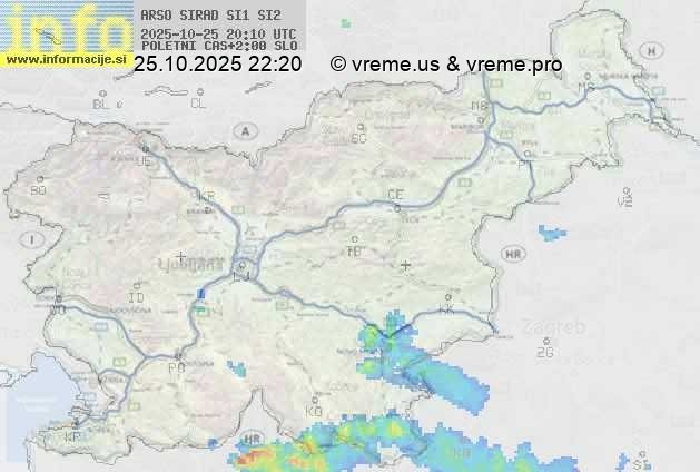 Radarska karta padavin