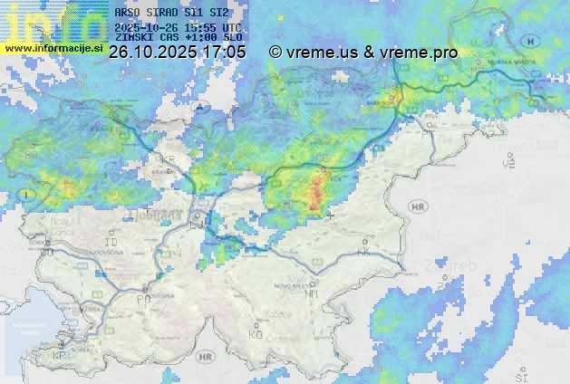 Radarska karta padavin