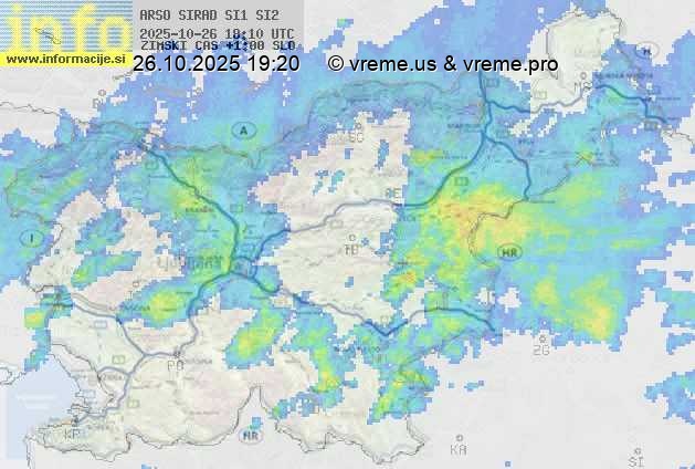 Radarska karta padavin
