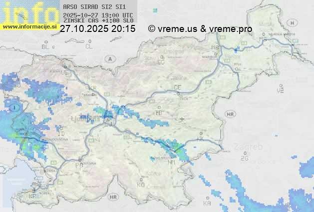 Radarska karta padavin