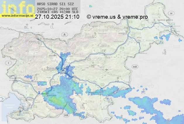 Radarska karta padavin