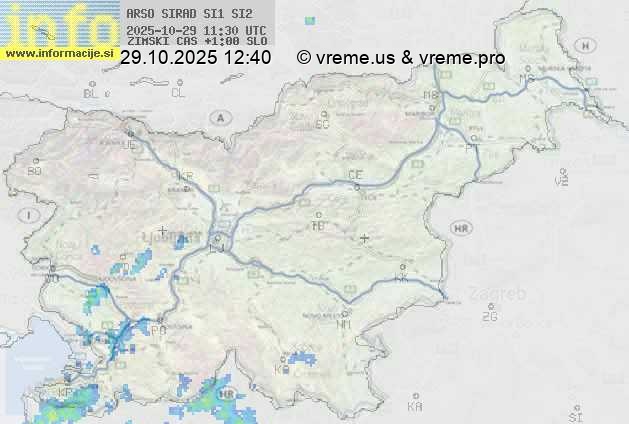 Radarska karta padavin