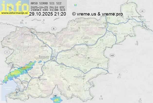 Radarska karta padavin