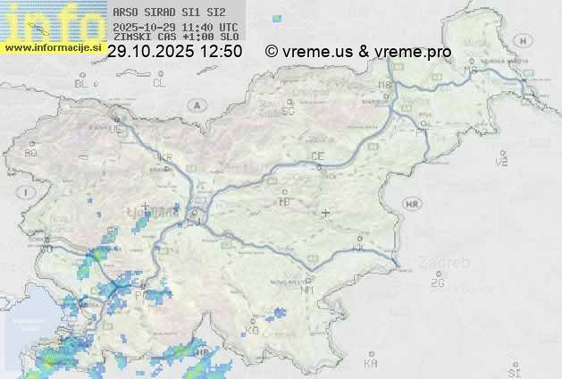 Radarska karta padavin