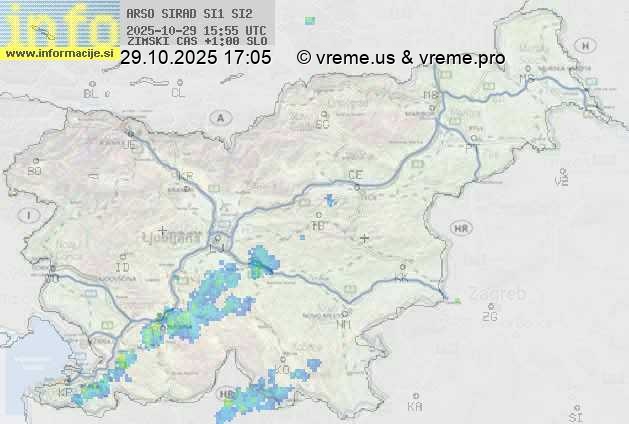 Radarska karta padavin