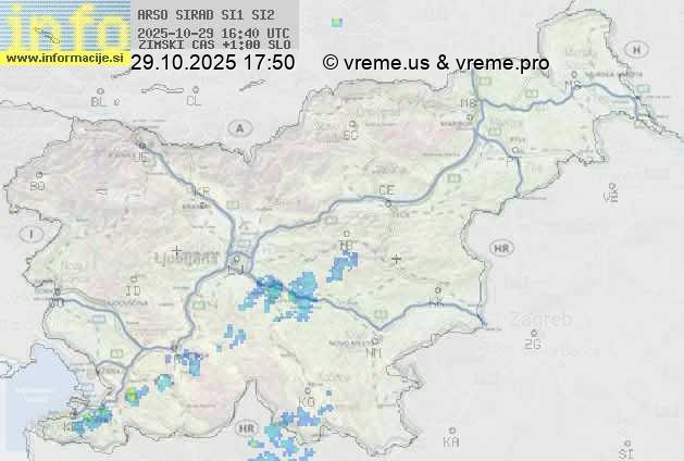 Radarska karta padavin
