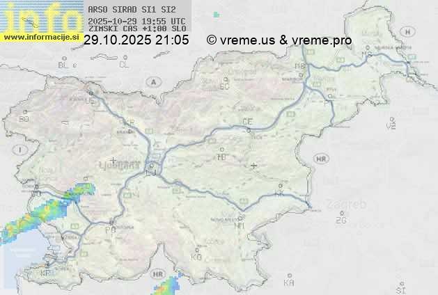 Radarska karta padavin