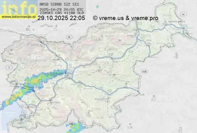 Radarska karta padavin