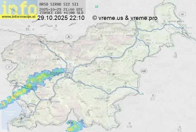 Radarska karta padavin