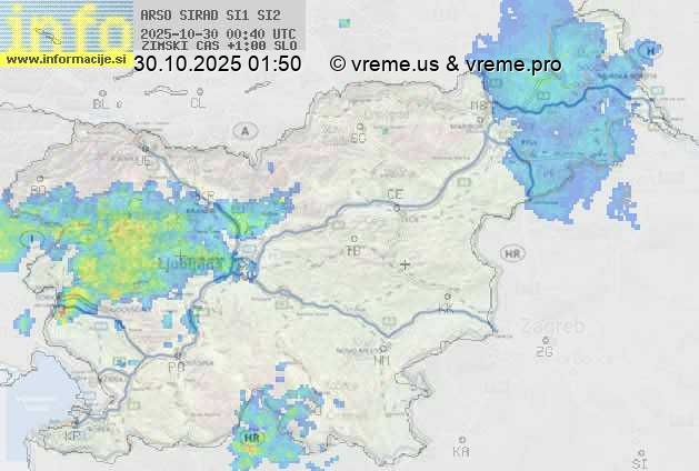 Radarska karta padavin