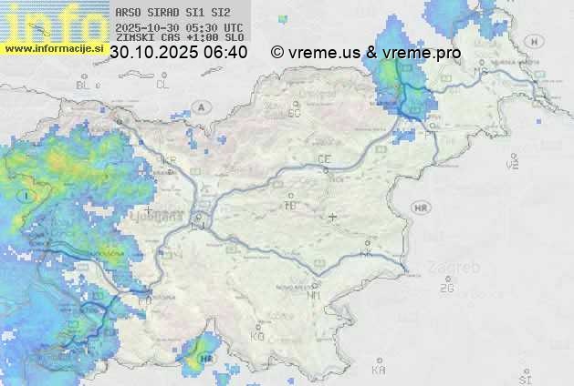 Radarska karta padavin