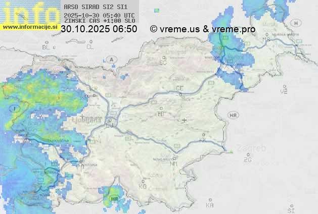 Radarska karta padavin