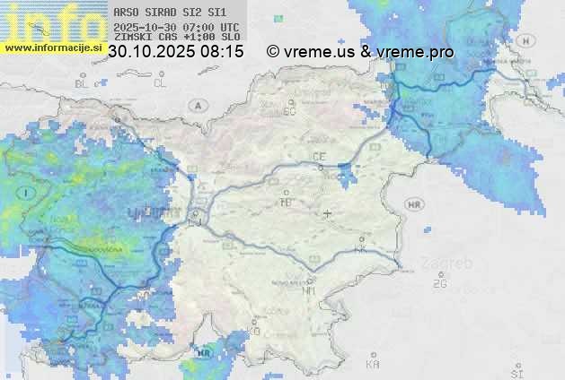 Radarska karta padavin
