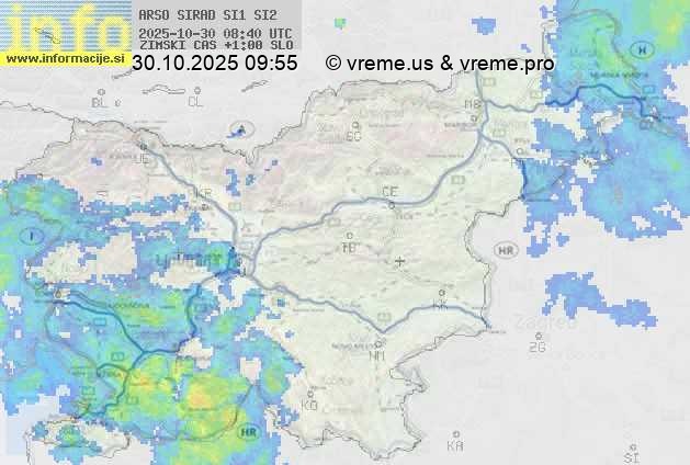 Radarska karta padavin