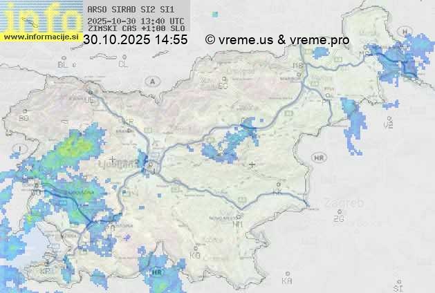 Radarska karta padavin