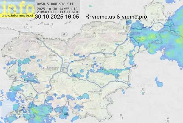 Radarska karta padavin