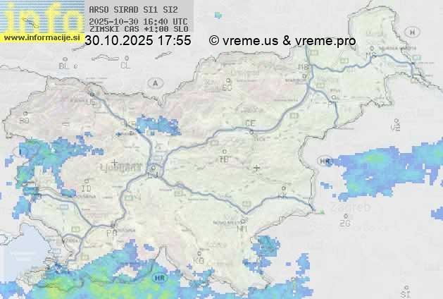 Radarska karta padavin