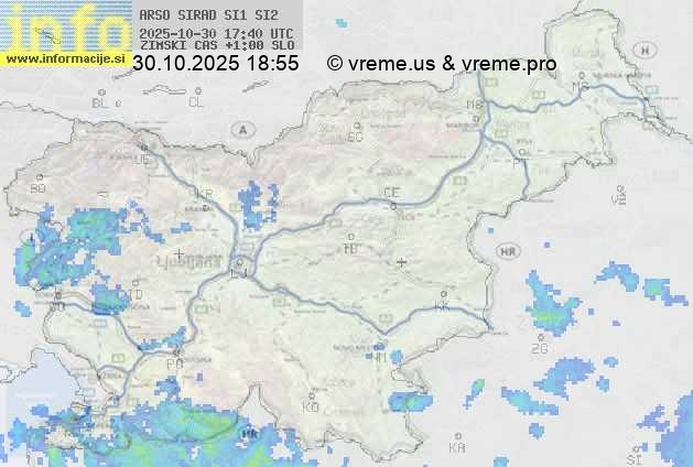 Radarska karta padavin