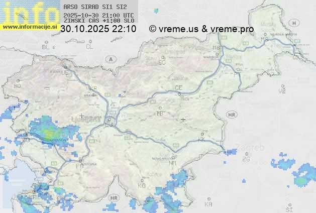 Radarska karta padavin