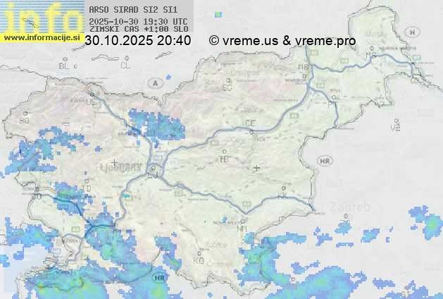 Radarska karta padavin