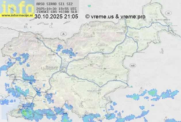 Radarska karta padavin