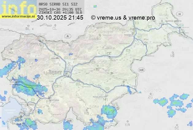 Radarska karta padavin