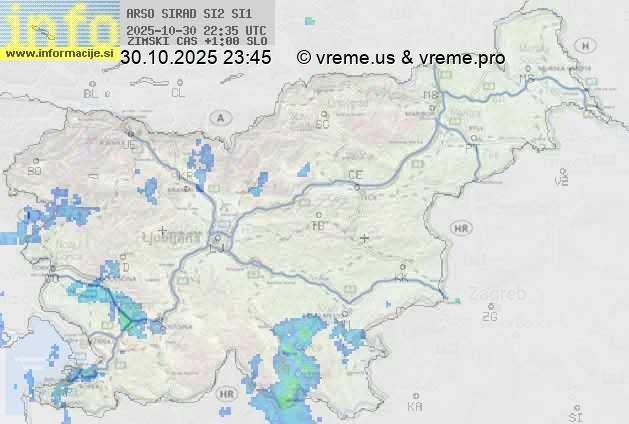 Radarska karta padavin