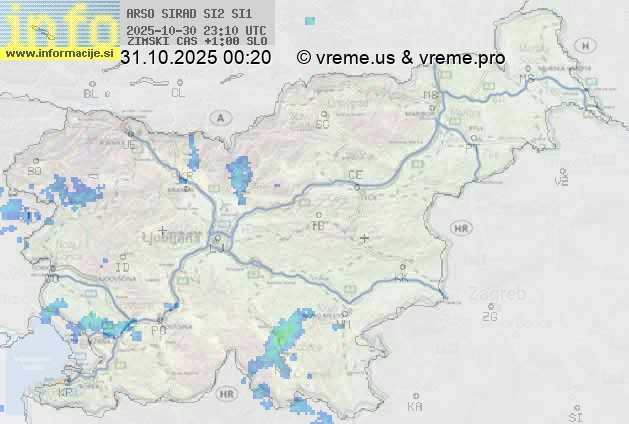 Radarska karta padavin