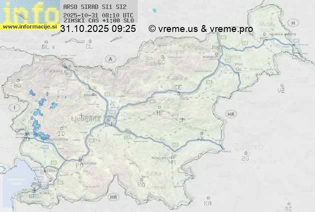 Radarska karta padavin