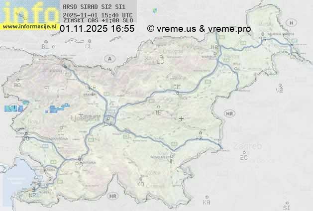 Radarska karta padavin