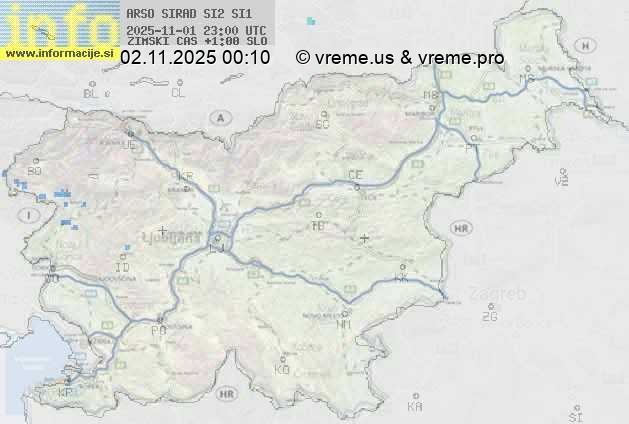 Radarska karta padavin