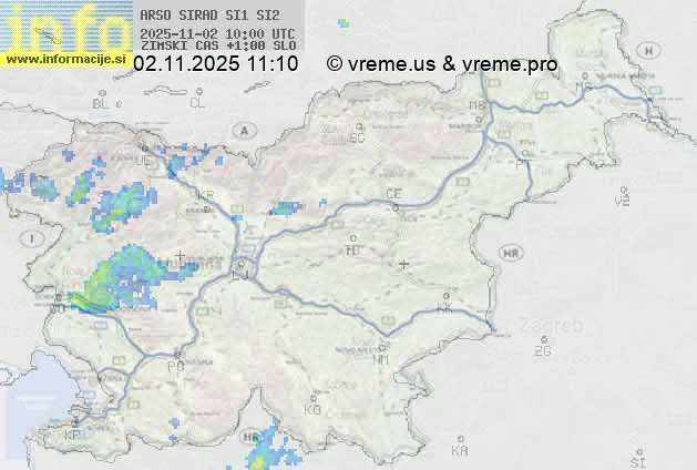 Radarska karta padavin