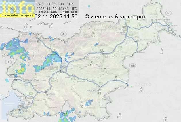 Radarska karta padavin