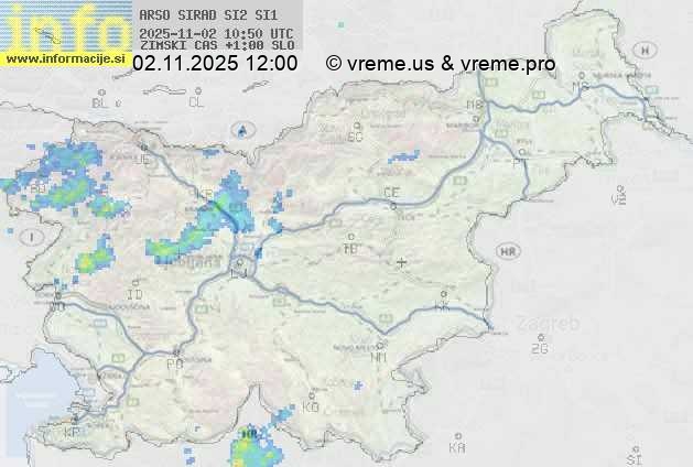 Radarska karta padavin