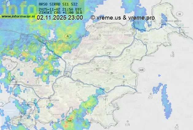 Radarska karta padavin