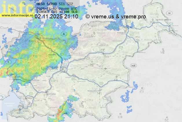 Radarska karta padavin