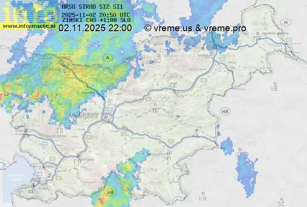 Radarska karta padavin