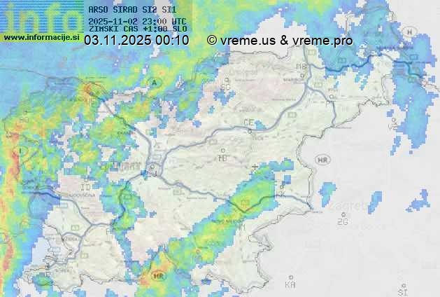 Radarska karta padavin