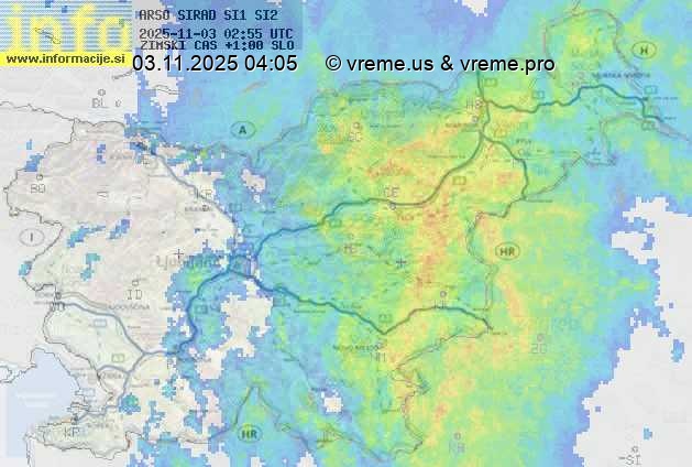 Radarska karta padavin