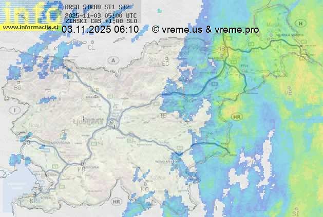 Radarska karta padavin