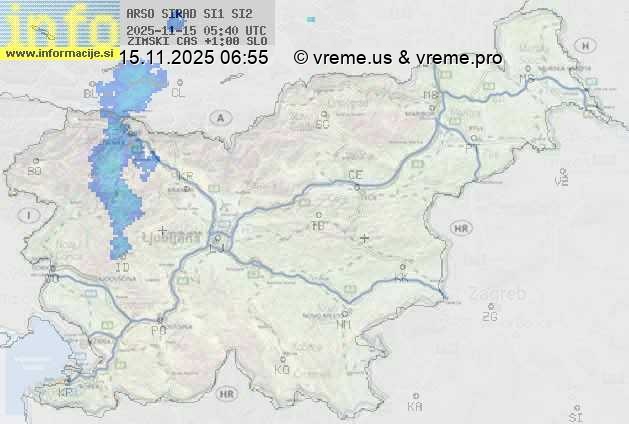 Radarska karta padavin