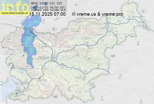 Radarska karta padavin