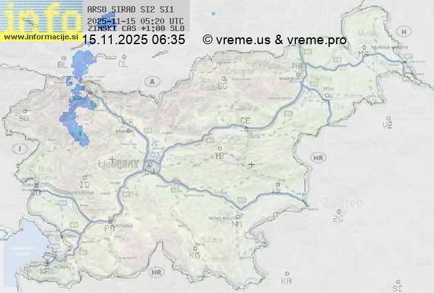 Radarska karta padavin