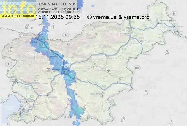 Radarska karta padavin